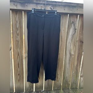 Eileen Fisher Women's Black Knit Tencel Cropped Pants